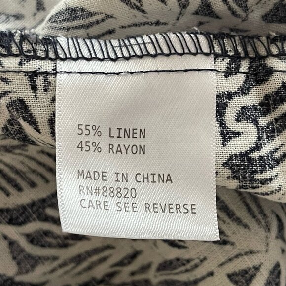 Jones New York Linen Blend Womens Plus 2X Pants Wide Leg - Picture 10 of 13